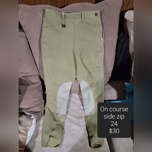 On Course cotton Naturals breeches